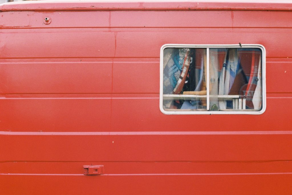 Red Van with a window